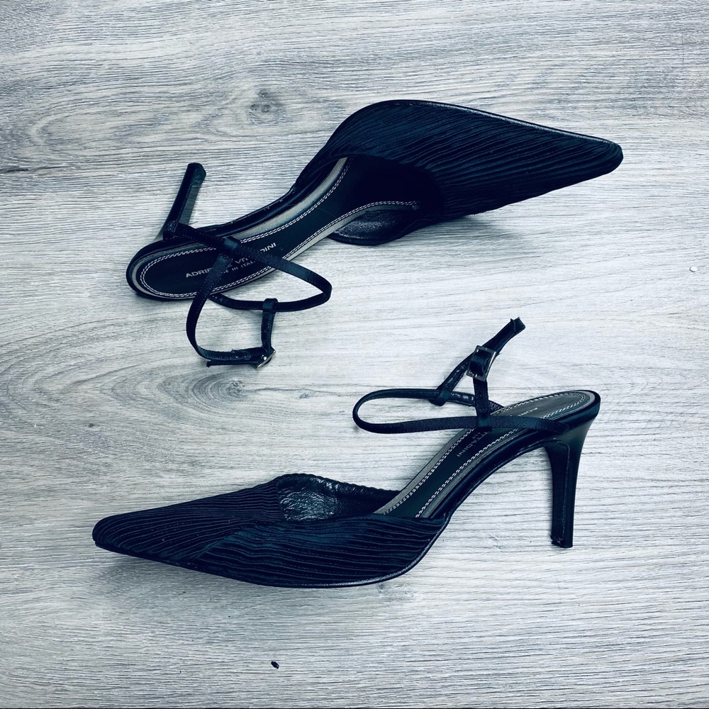 Adrienne Vittadini Pointy Toe Sling Back Heels